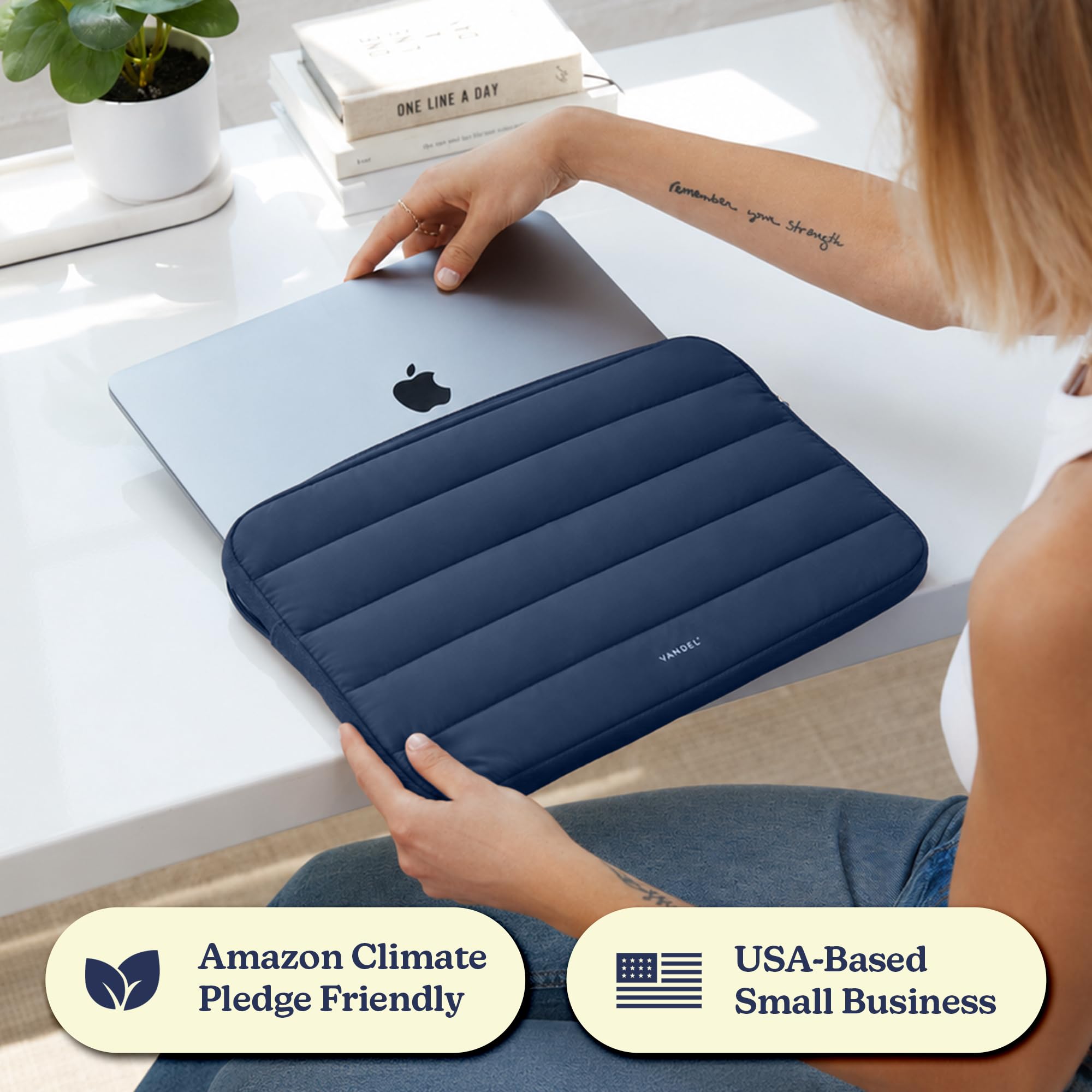Vandel - Funda acolchada original para portátil de 15-16" para mujer y hombre, funda para MacBook Pro de 16", diseño bonito, funda de transporte para ordenador de 15,6" para Apple, Asus, Dell y HP