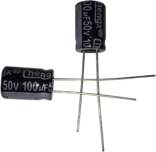 LATTECH 100uF 50V 8X12 +/-20% -40-+105â„ƒ 50 PCS Aluminum Electrolytic Capacitors