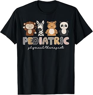 Pediatric Physical Therapist PT Therapy Cute Animals T-Shirt