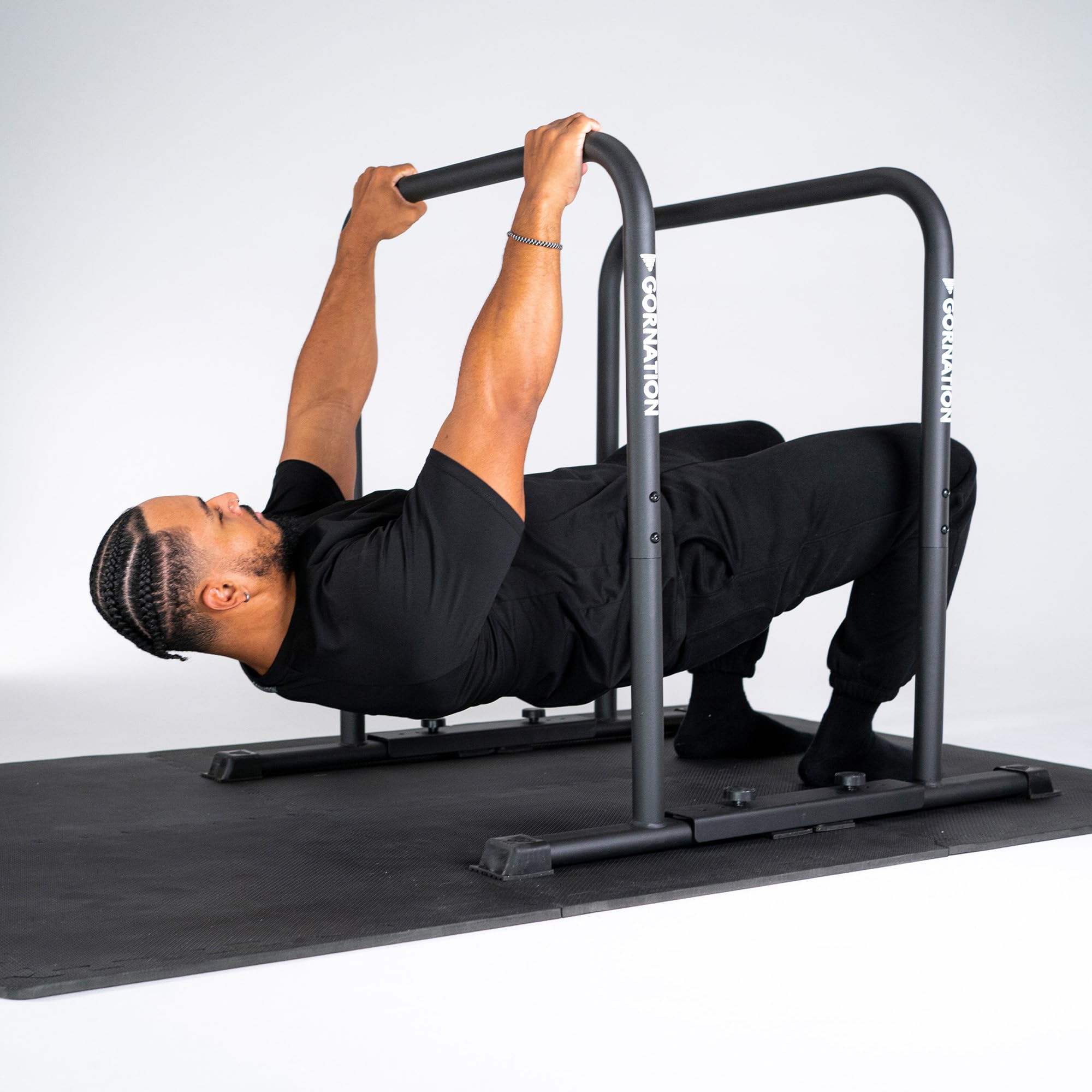 GORNATION Esterilla protectora de suelo antideslizante para fitness, alfombrilla de goma diseño rompecabezas para gimnasio en casa