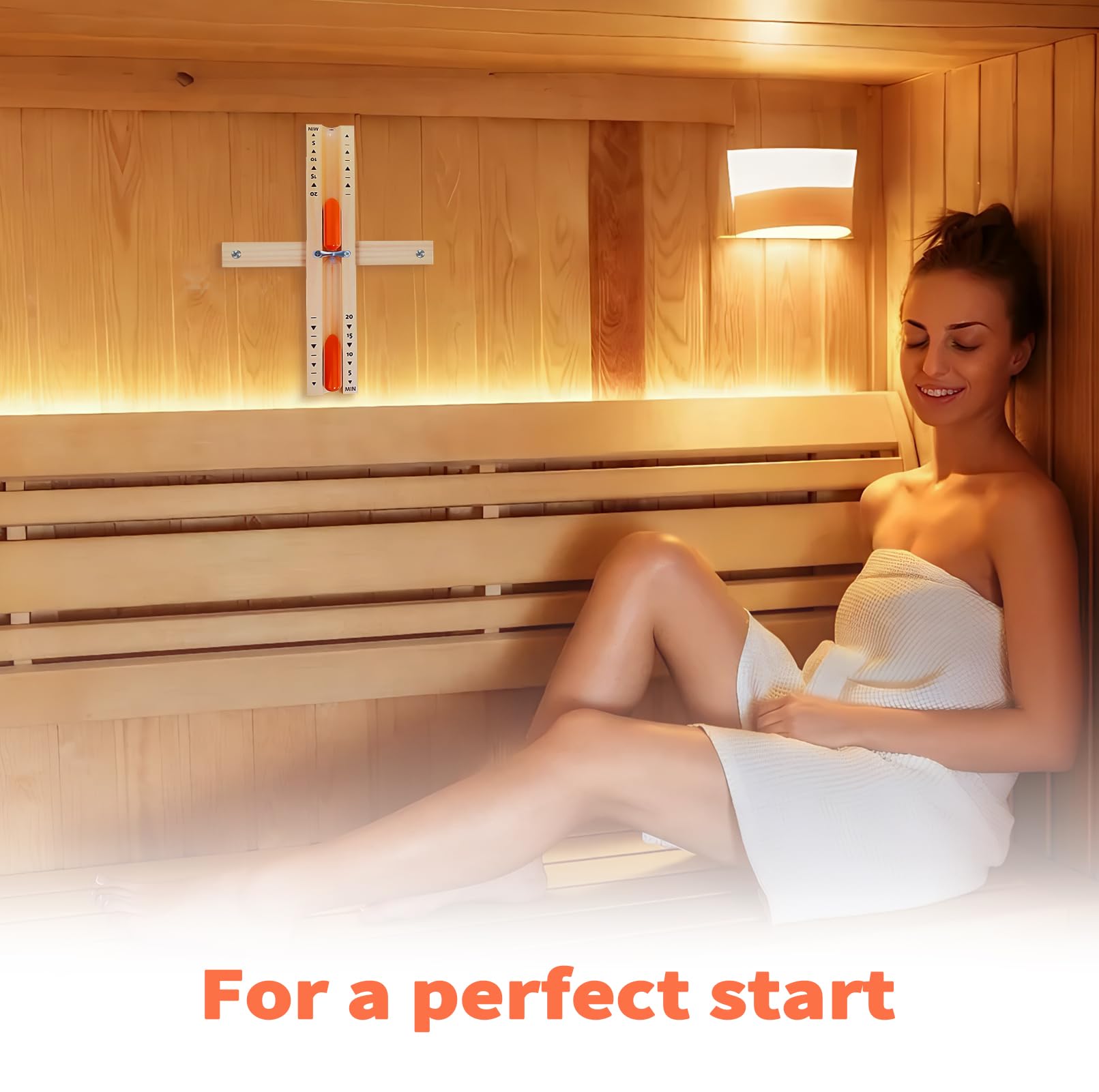 Sauna Sabbia Timer,sabbia sauna timer 20 minuti,Clessidra in Legno Sauna,Clessidra per sauna da 15 minuti,clessidra sauna,Clessidra per Sauna in Legno,Sand Clock timer,Clessidra sauna (Arancione)