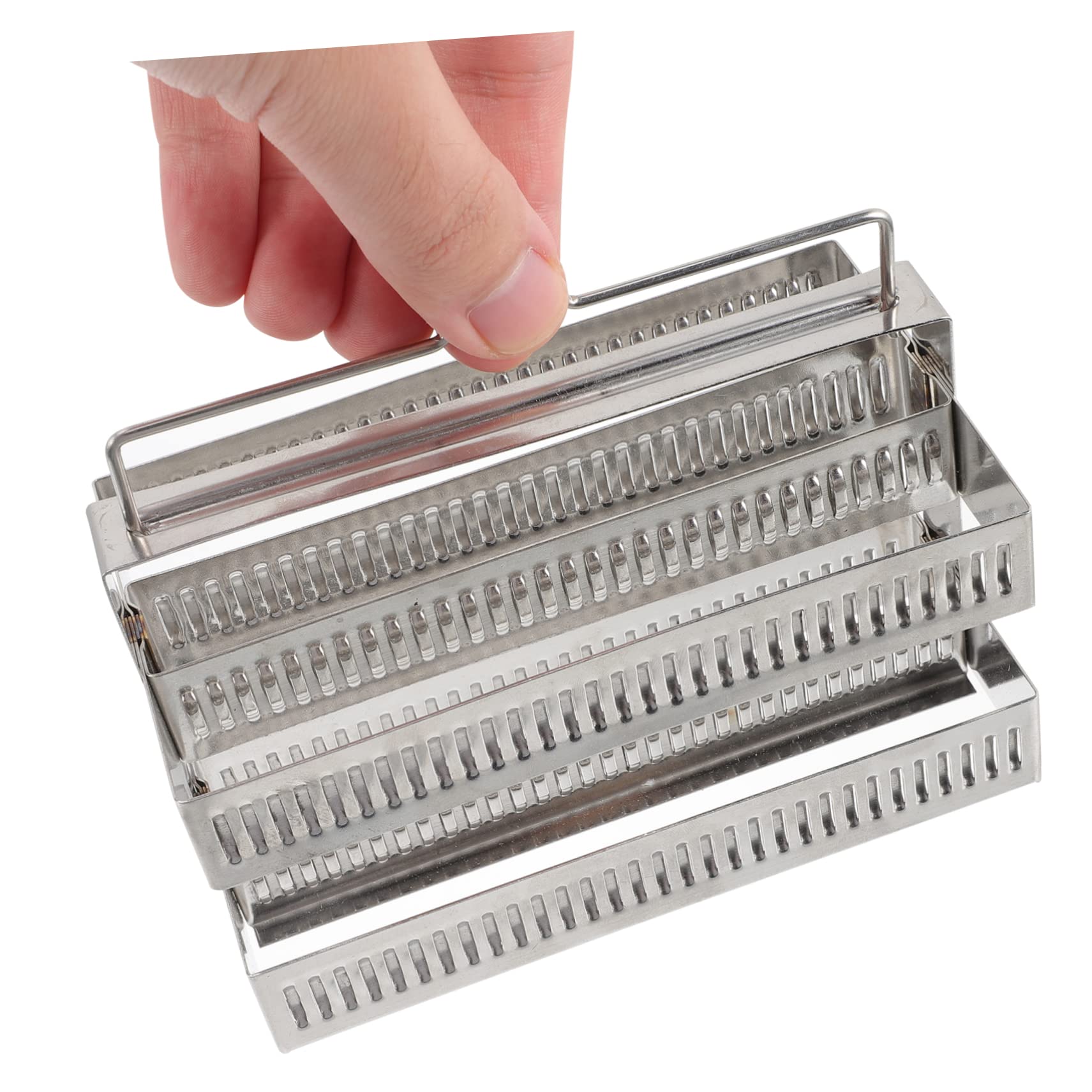 LABRIMP 2pezzi Per Vetrini Inossidabile Posizioni Rack Per Essiccazione Vetrini Microscopio Strumento Per Laboratori