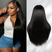 Vista 14 de Pelucas de llevar y usar sin pegamento de cabello humano predepeiladas y precortadas de 24 pulgadas de onda profunda 5x5 de encaje HD de cierre