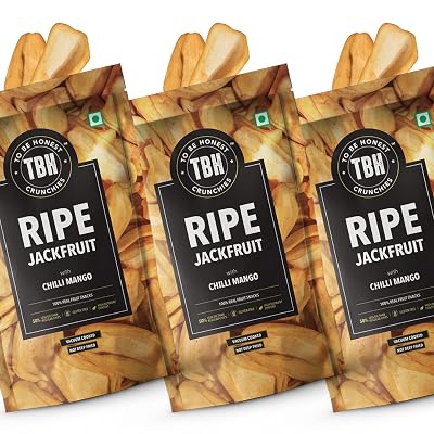TBH - To Be Honest Jackfruit Chips Crunchies | Ripe Jackfruit | Gluten Free | Vegan Friendly Snack |Low Fat| 50% Less Oi