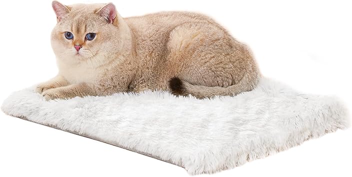 SETVSON Cat Bed Pad for Indoor Cats, 19.3*17.7*1.57 inch Soft Small Pet Bed, Double Sided Washable Cat Bed Dog Bed, Self Heating Pet Pad, Indoor Breathable Pet Mat for Small, Medium, Large Cats Puppy