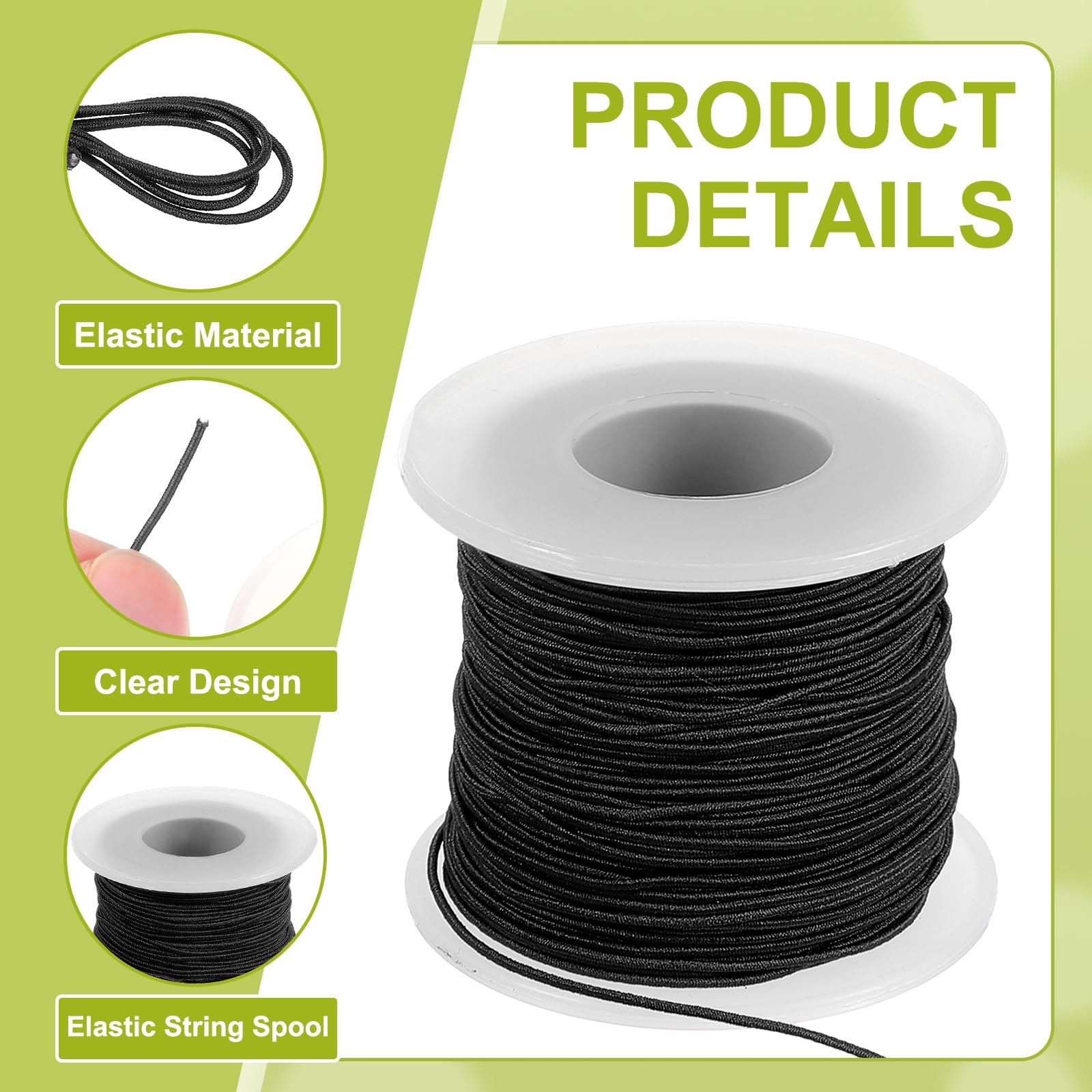 PATIKIL Elastic String for Bracelet 164 Ft/50 Meter Length 0.8 mm Dia - Image 3