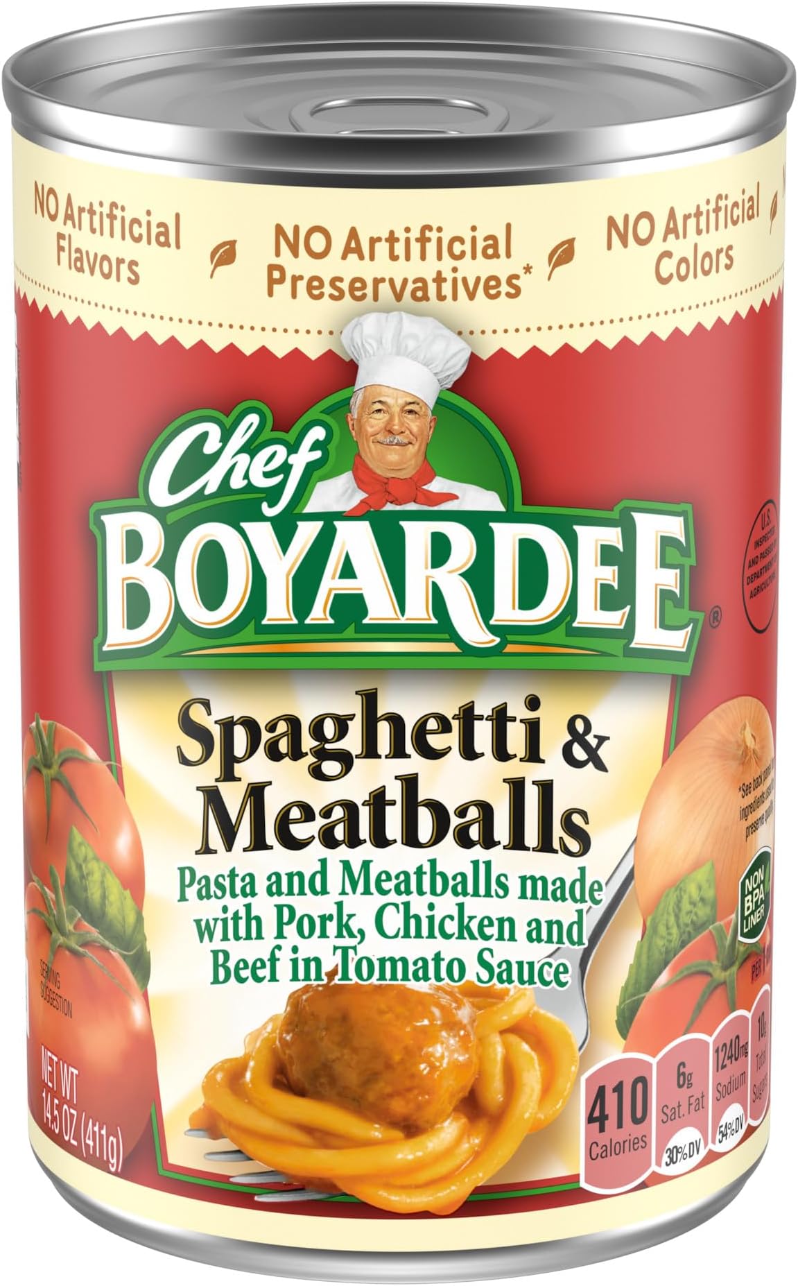 Chef Boyardee Spaghetti & Meatballs Spaghetti & Meatballs, 14.0 oz (411 g)