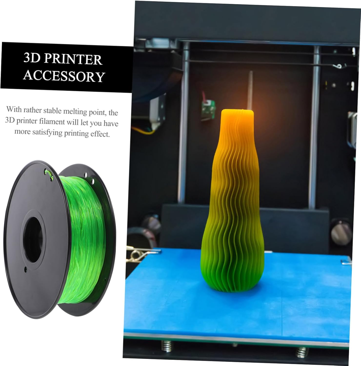 Transparent TPU Printer Filament Flexible Non-Clogging Printing Material with Stable Melting Point for Professional Printing Use Random Color