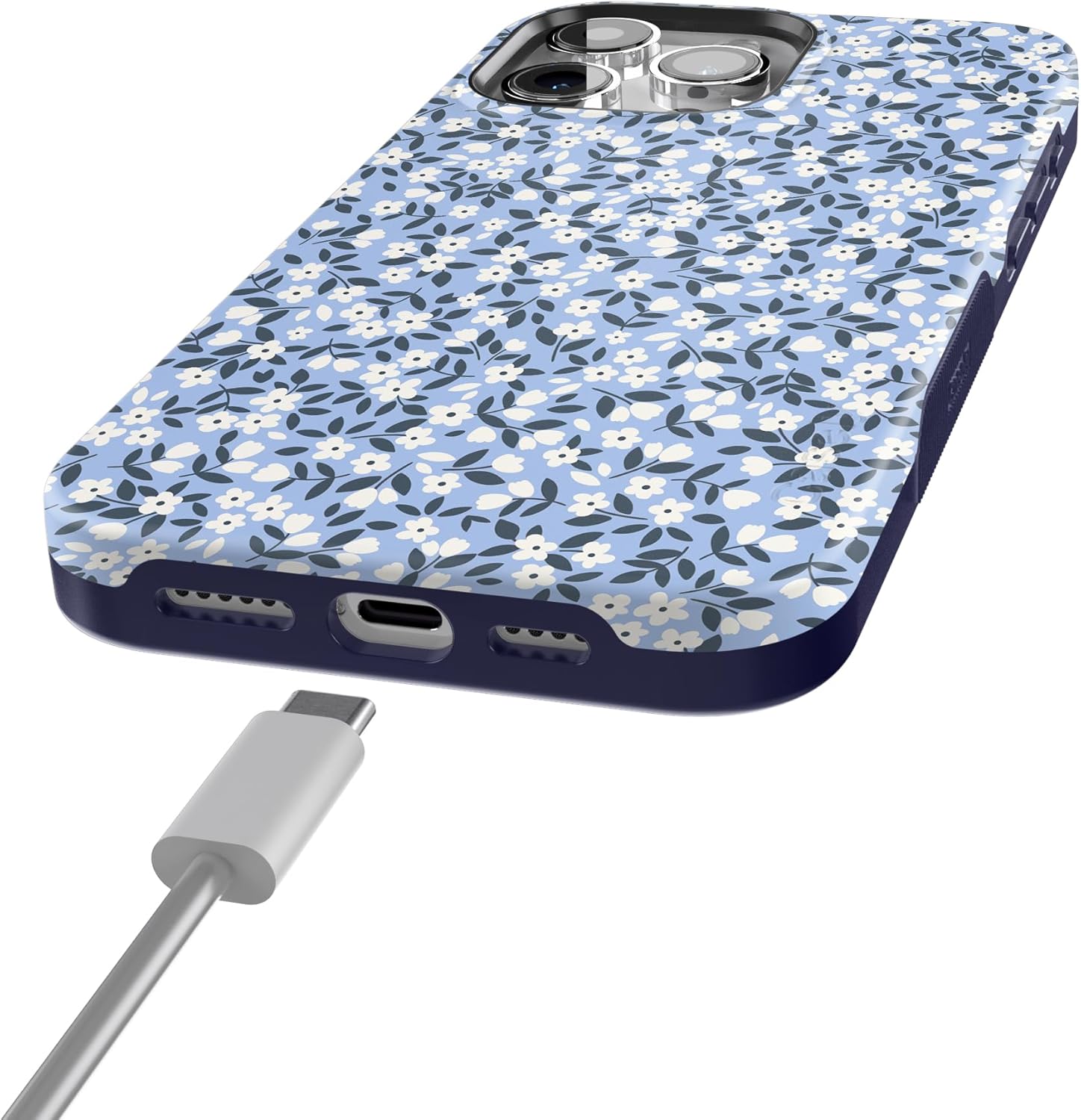 Casely iPhone 15 Pro Max Case | Picking Daisies | Cottagecore | Bold Protective Design | Compatible with MagSafe - Image 2