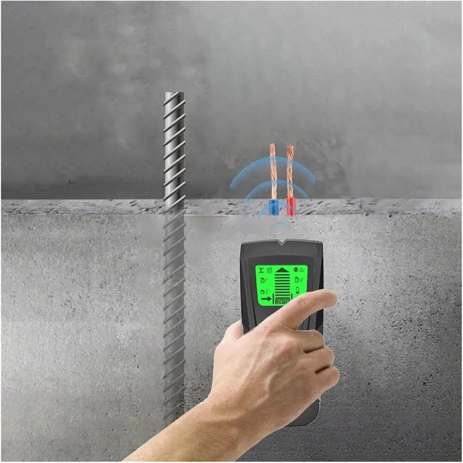 stud finder, Stud Finder Wall Scanner 3 in 1 Metal Detector Metal Wood Studs AC Voltage Live Wire Detect Wall Scanner Electric Box Finder Wall Detector(Yellow)