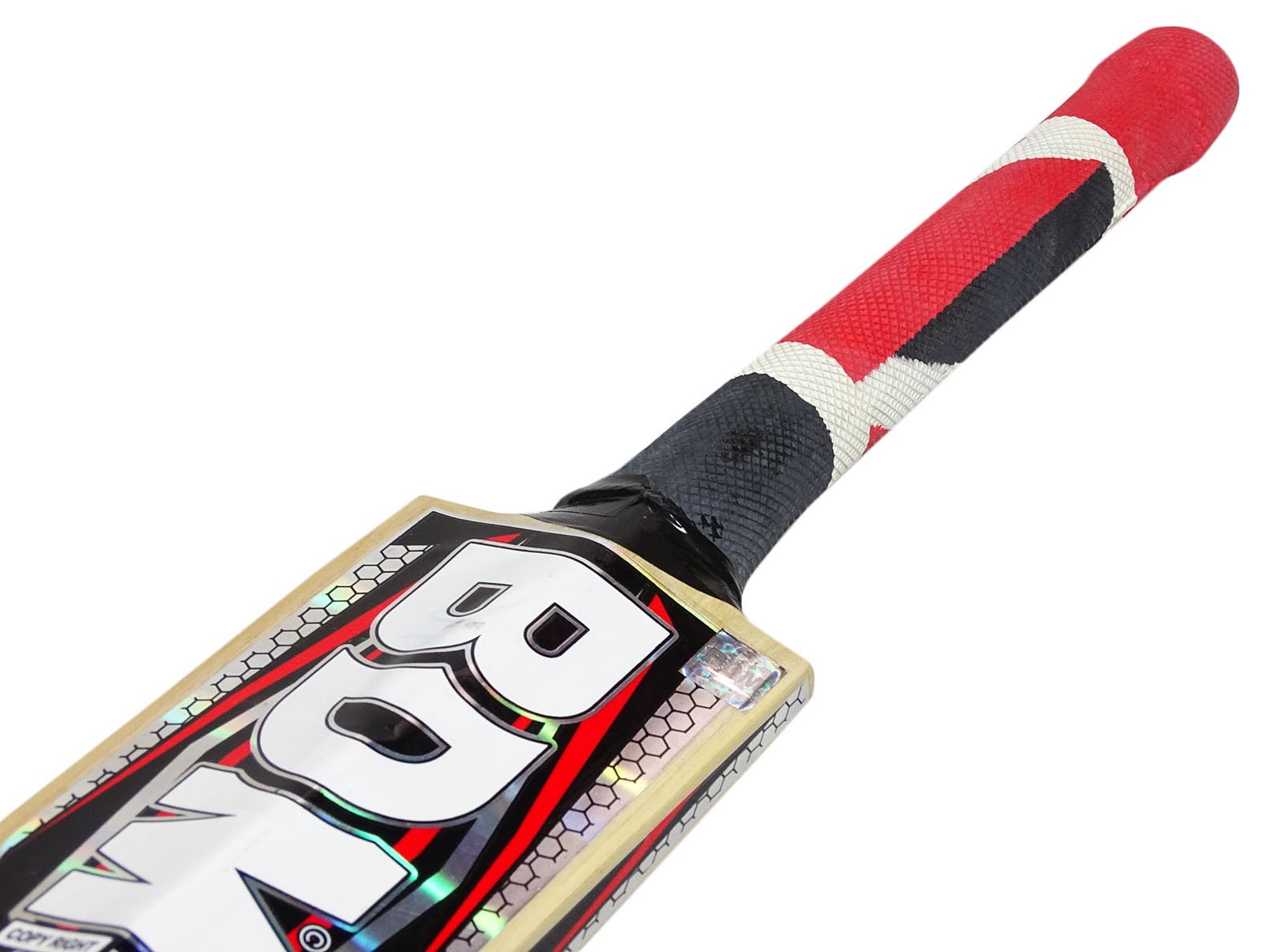 BDM Hammer Kashmir Willow Wood Short Handle Cricket Bat with Carry Case