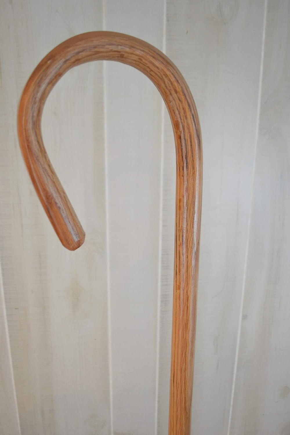 Oak Shepherd Staff, Walking Stick, Sheep Field Hiking Stick, Shepherd's Crook, 60" Tall