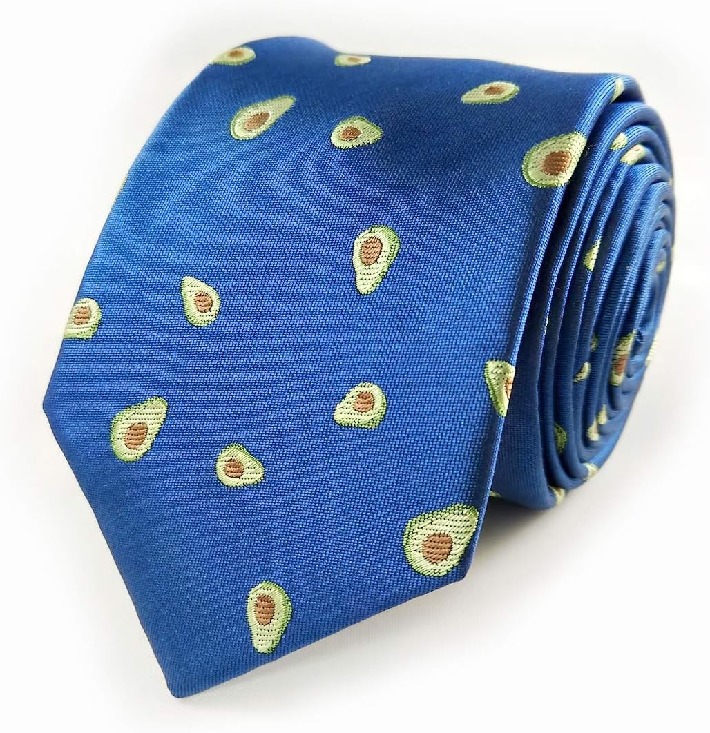Avocado Necktie - Men's Avocado Necktie - Avocado Tie - Avocado gift - Avocado Necktie for Men