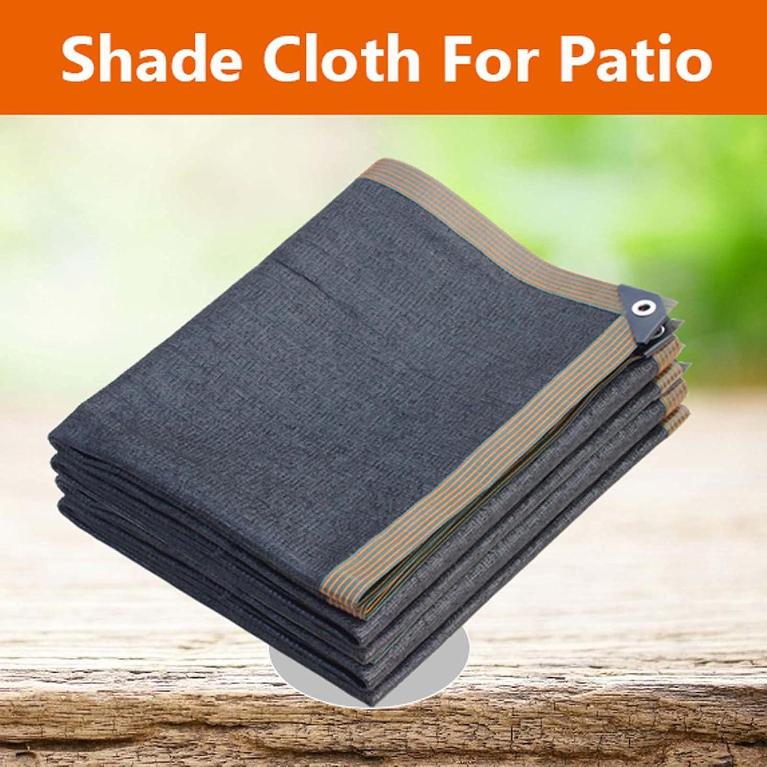 Black Sunblock Shade Cloth 16x23ft, Sun Shade Mesh Tarp Heat Insulation Net, Taped Edge with Grommets, UV Resistant Netting for Garden Patio Lawn Outdoor, Tear-Resistant Shading Net