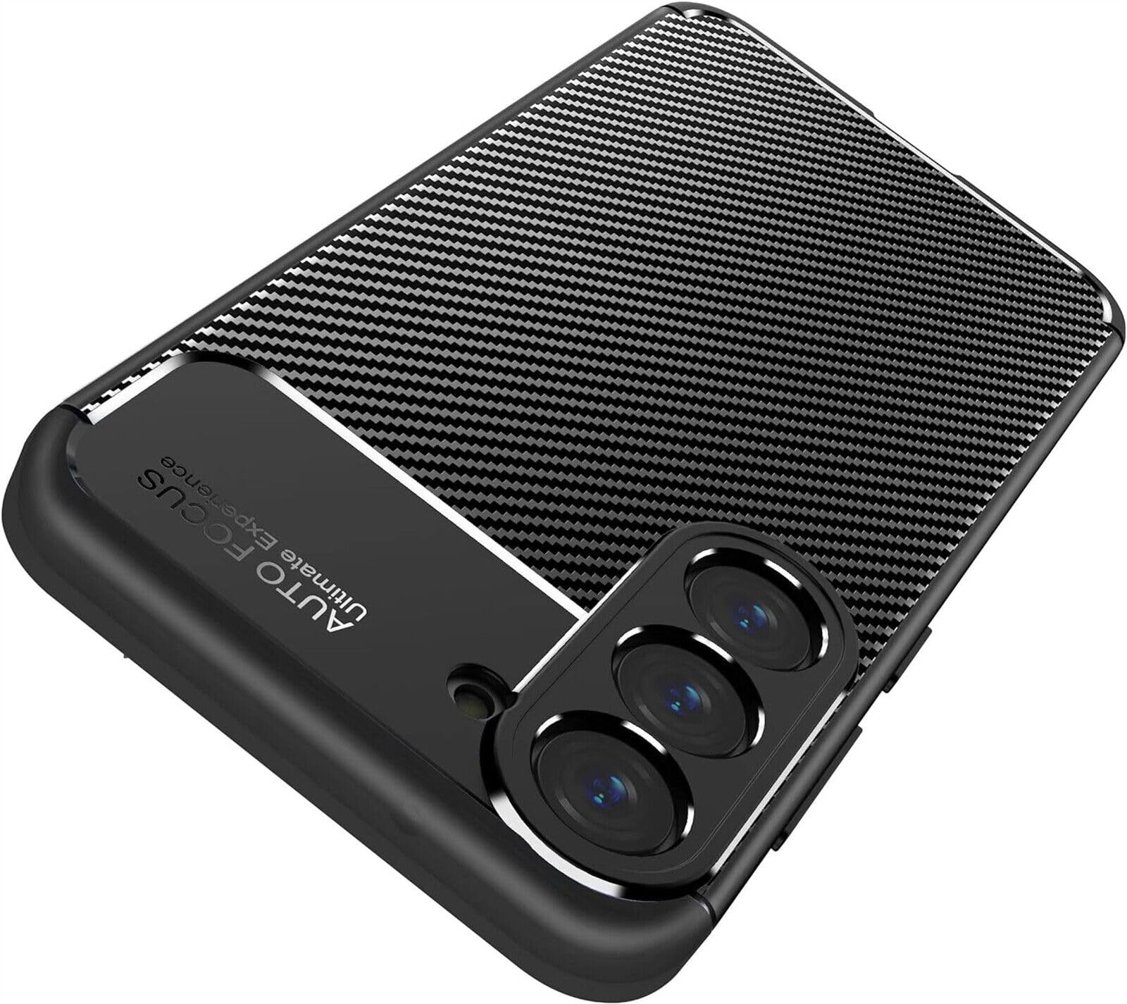 betterfon Smartphone-Hülle Smartphone-Hülle für Samsung Galaxy S24 Silikon Case TPU Bumper Schwarz Carbon-Look