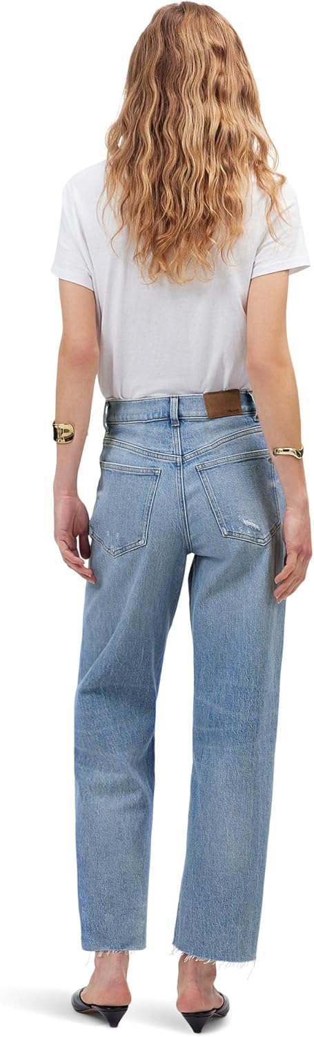 Madewell Women's Perfect Vintage Wide Light Crop in Hallstead Wash