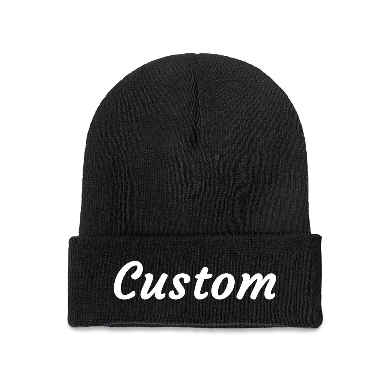 Custom Beanie Personalized Winter Hat for Men Add Your Photo/Logo/Text Personalized Gifts
