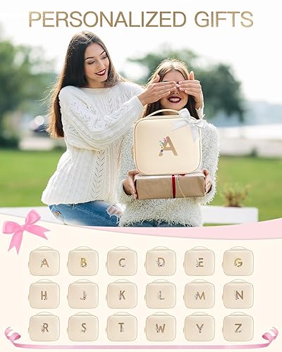 Miniatura 2 de Vlando Regalo personalizado para mujeres, bolsa de maquillaje preparada, bolsas personalizadas, regalos de boda únicos, regalo de cumpleaños para