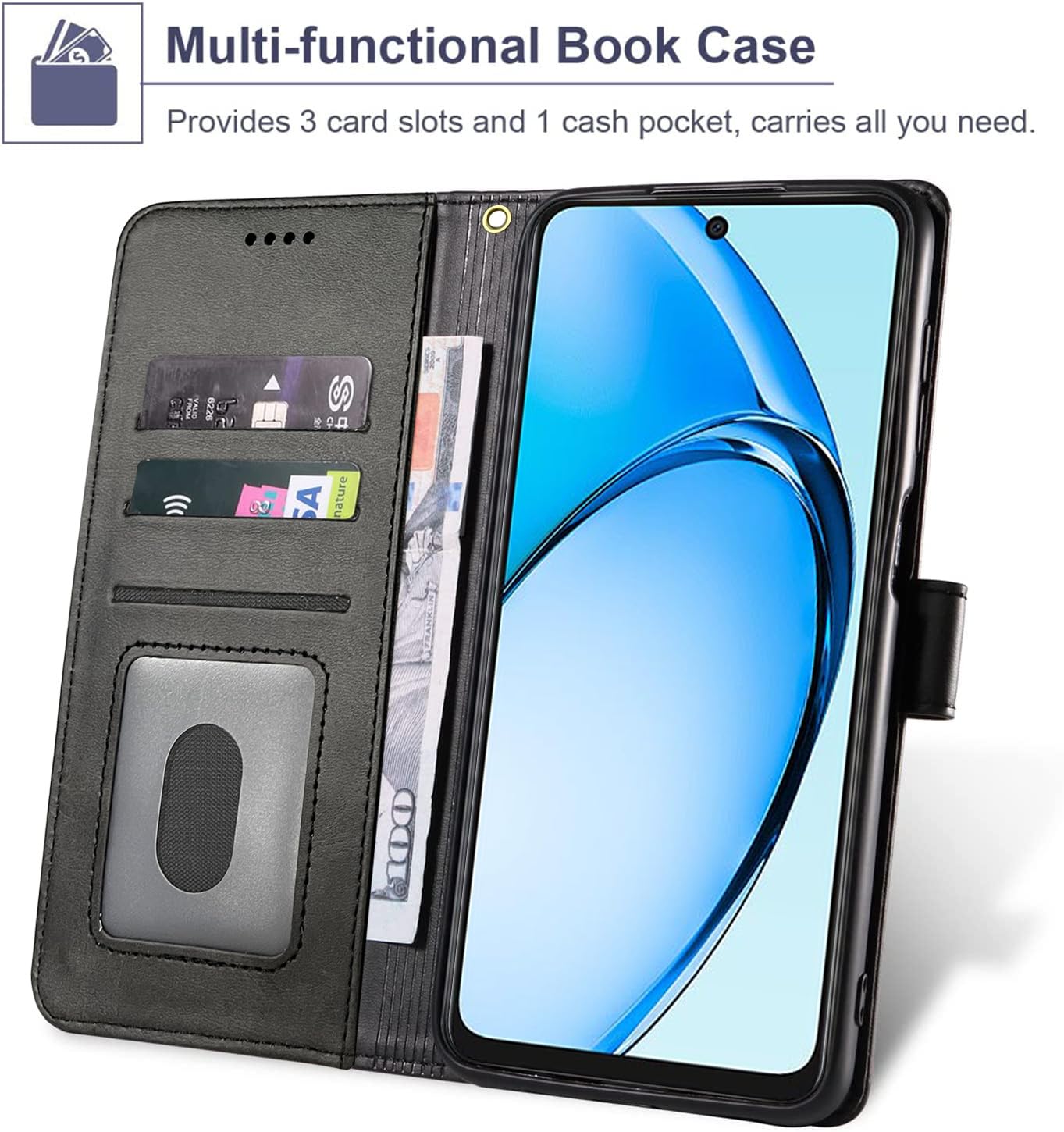 Cover Trasparente + Pellicola Vetro Temperato Per Oppo A60 Custodia Tpu