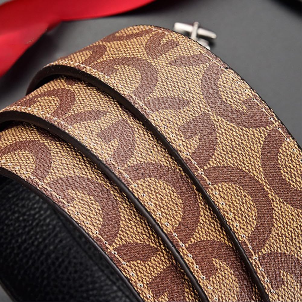 Designer Belts for Men Ratchet Belts with Automatic G Buckle Mens Belt for Casual Jeans Business image 5