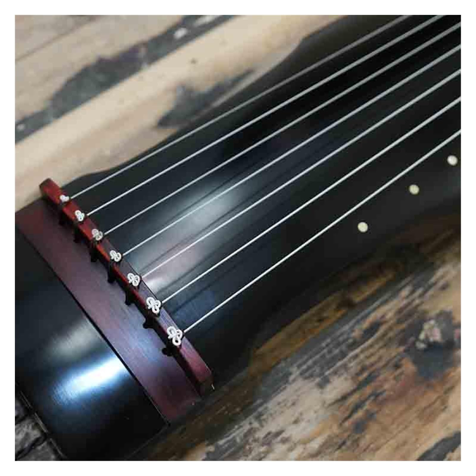 Schwarzes Handgefertigtes Altchinesisches Guqin-Musikinstrument Aus Tanne Im Zhongni-Stil Guqin Für Performance