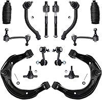 Vista 101 de Detroit Axle - Kit de suspensión frontal de 15 piezas para Jeep Grand Cherokee 99-04 1999 2000 2001 2002 2003 2004, brazos de control superior e
