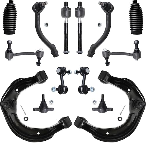 Miniatura 237 de Detroit Axle - 4WD Front End 14pc Kit de suspensión para Ford F-150 F-250 Expedition Navigator, 2 brazos de control superior 2 rótulas inferiores 2