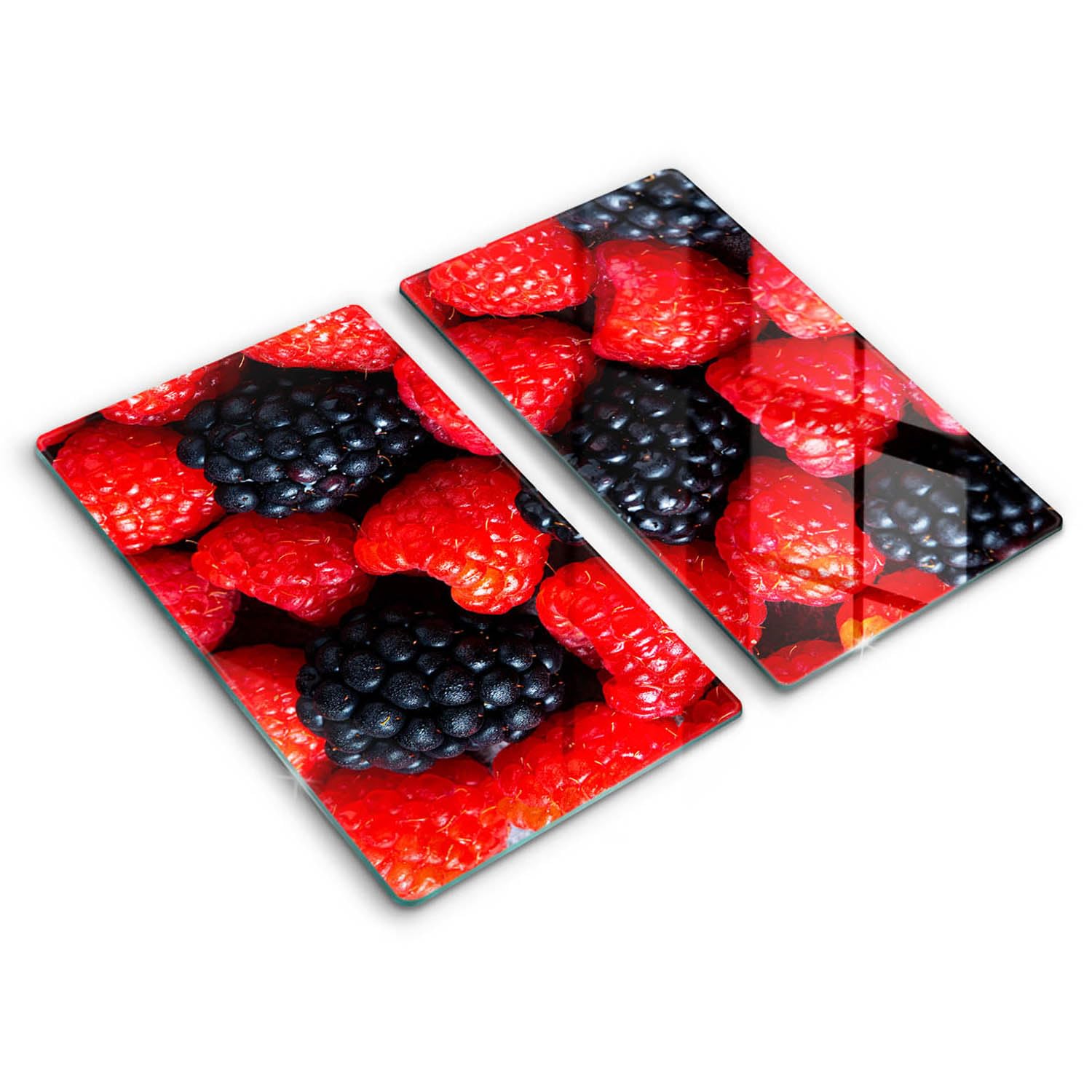 Planche à découper framboises mûres 2x30x52cm plaque de cuisson multifonctionnelle