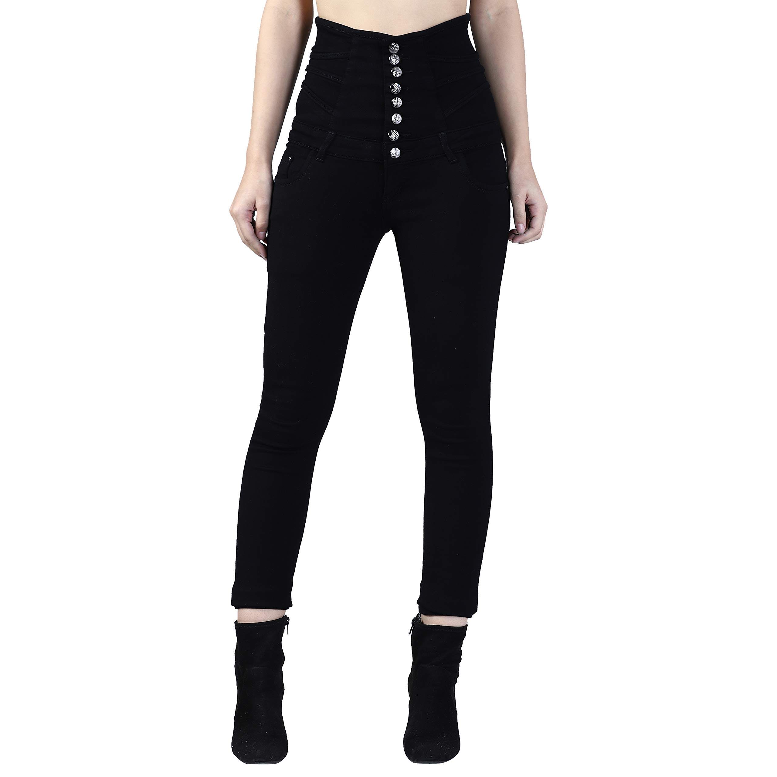 Broadstar Women's Skinny Slim Fit Highwaist Regular Jeans