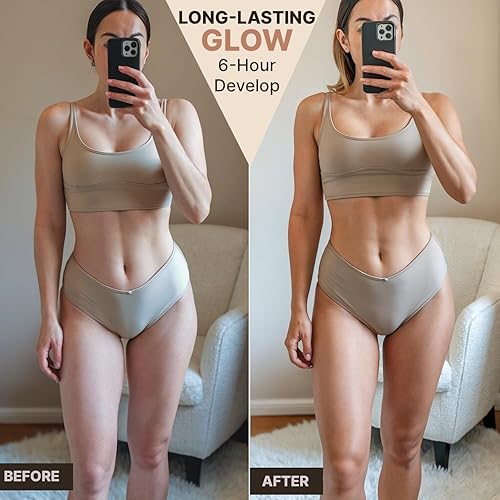 Miniatura 2 de Mousse autobronceador, fabricada en Estados Unidos con ingredientes naturales y orgánicos, mousse autobronceadora para bronceado falso, bronceador