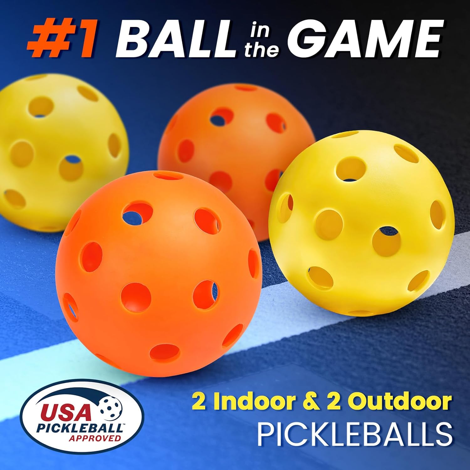 Mayboom Pickleball Paddles Set of 2 or 4, USAPA Approved Pickleball Set with 4 Pickleball Balls and Pickleball Bag, Fiberglass Pickle Ball Rackets 2 Pack for Beginner - Image 5