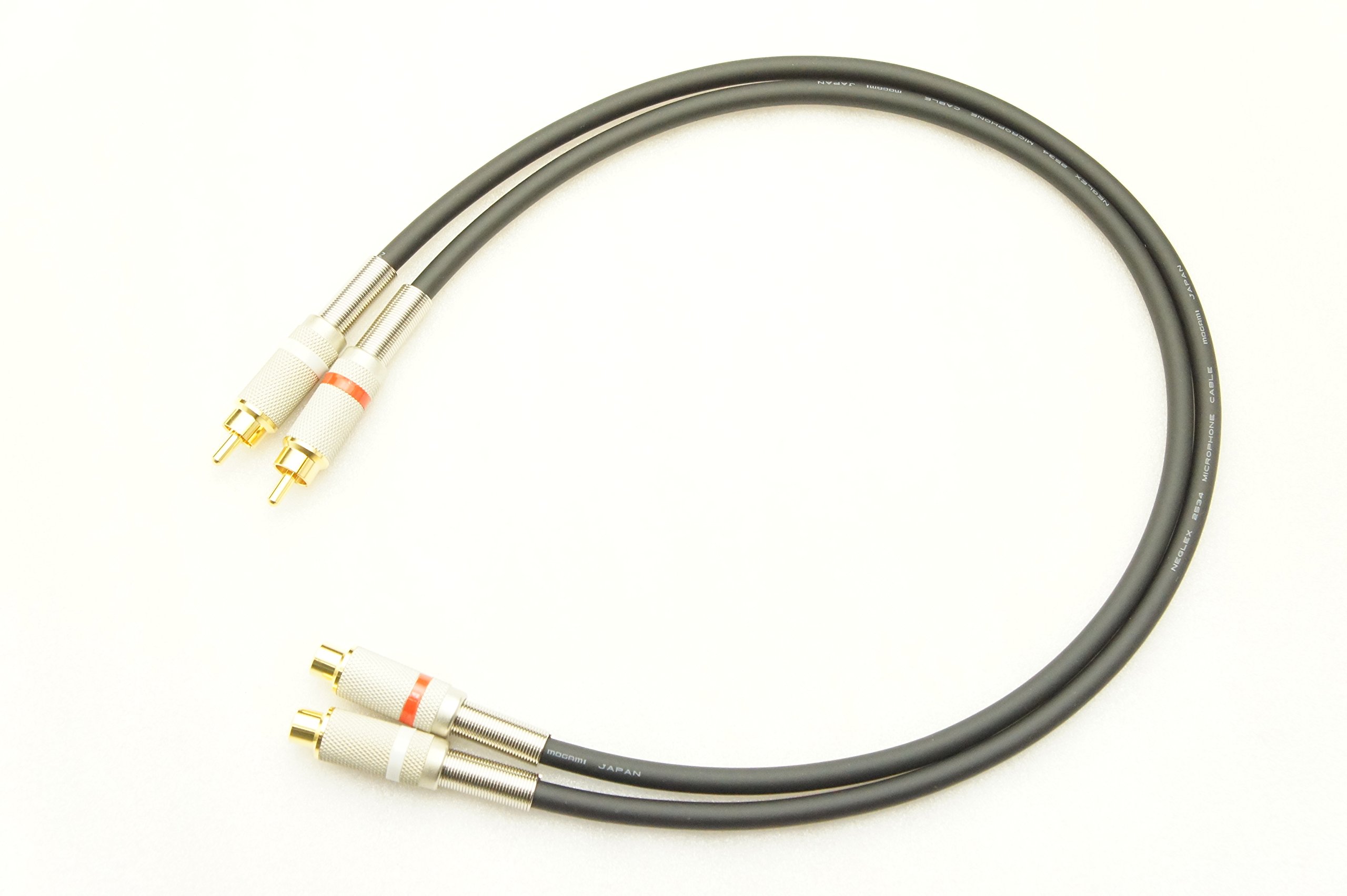 Amazon | MOGAMI 2534 2本ペア RCA 延長ケーブル (RCAメス-RCA) (0.5m