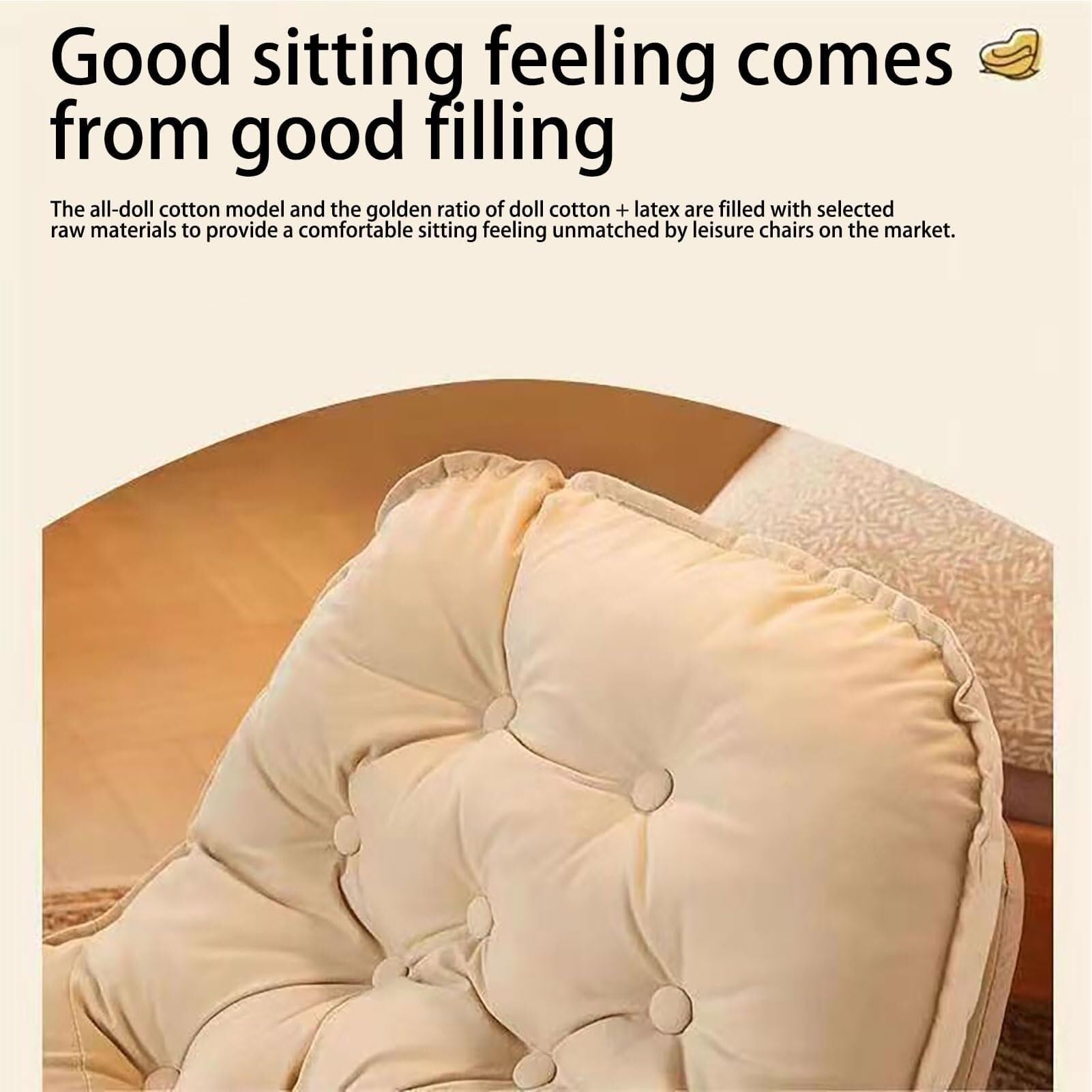 Genérico Modern Living Room Rocking Chair Wide Seat Rocker Chair with Thick Padded Back for Balcony Relaxation Living Room Bedroom(C)