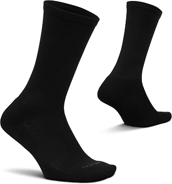 Feetures Therapeutic Max Cushion Crew Sock - Non-Binding Diabetic Socks - 1 Pair