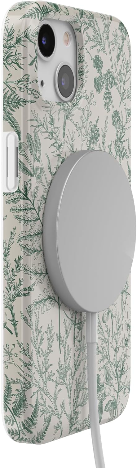 Casely iPhone 13 Case | Sage Garden | Green Floral | Compatible with MagSafe | Classic Ultra Slim Design - Image 6