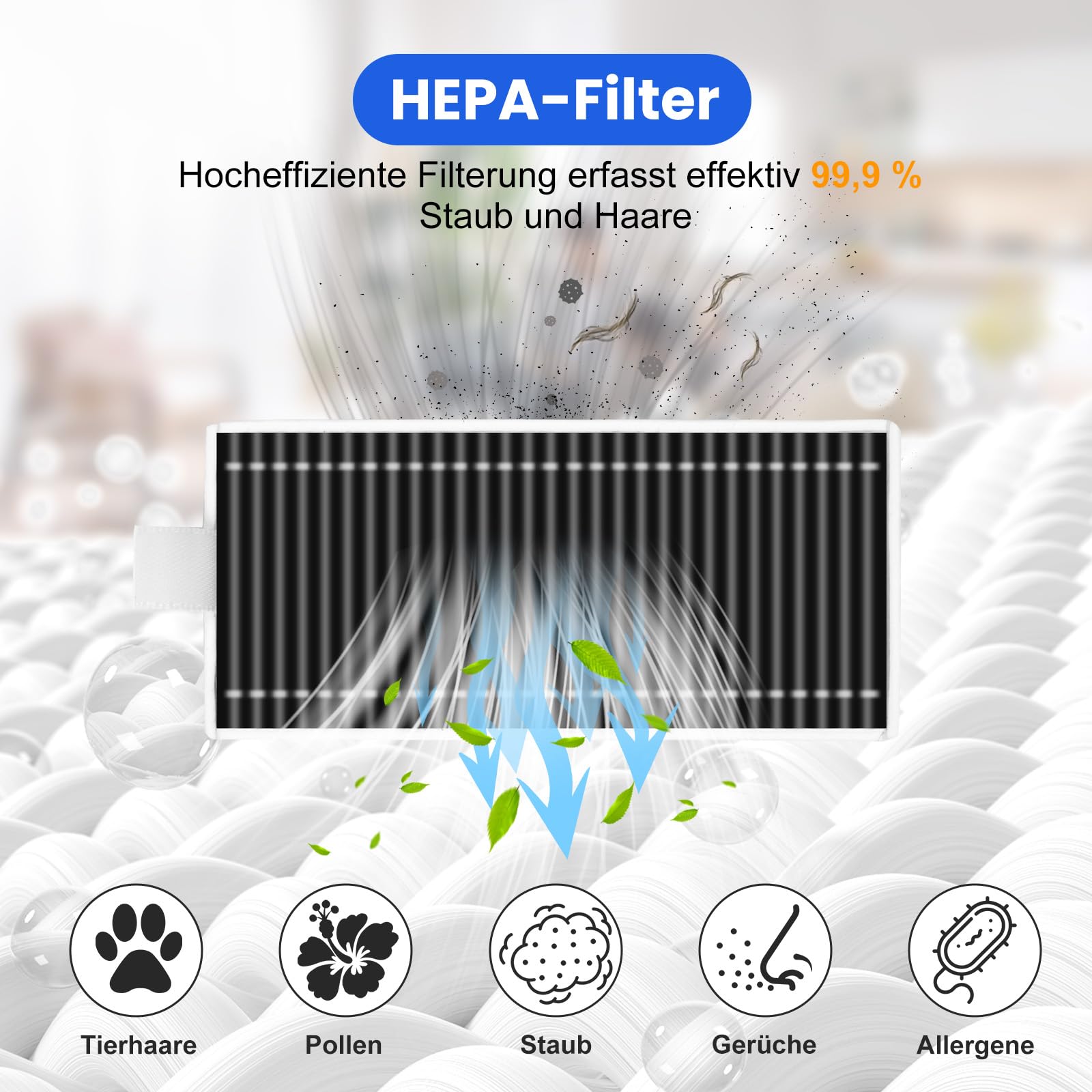 Zestaw 21 akcesoriów do robota odkurzającego Ecovacs Deebot X9 Pro Omni / X11 Pro, 1 szczotka główna, 2 wałki do czyszczenia mopa, 6 worków na kurz, 6 szczotek bocznych, 4 filtry HEPA, 1 szczotka do