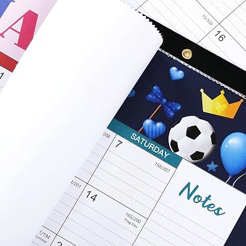 Desk Calendar 2026-2027 - 18 Month Calendar from July 2026 to December 2027