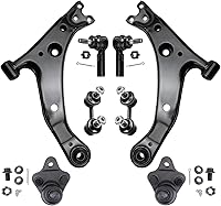 Vista 1937 de Detroit Axle - Kit de suspensión delantera de 10 piezas para Chevy Aveo Aveo5 Pontiac G3 Wave 2 Ready Struts Assembly 2 Enlaces de barra