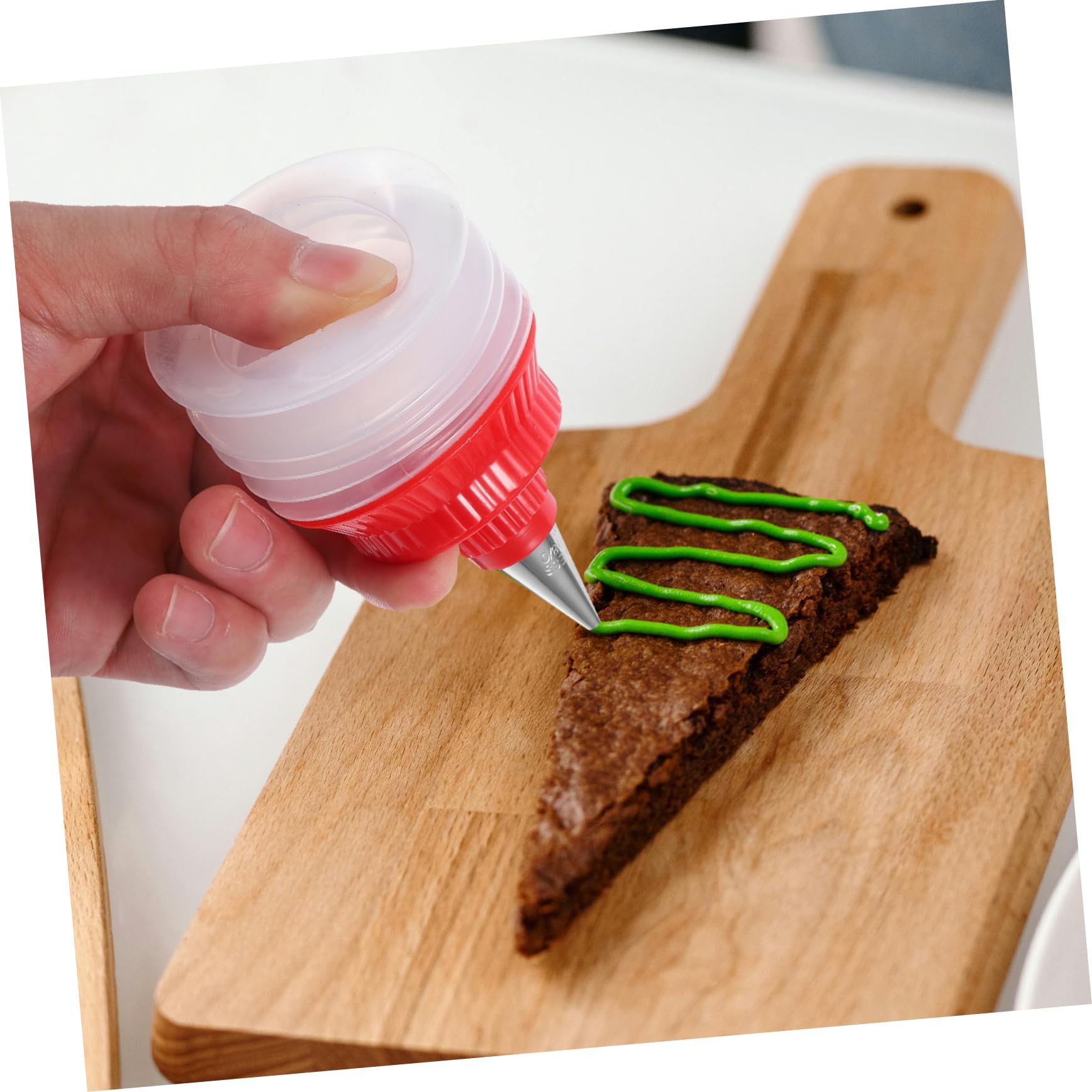 IMIKEYA 2pièces Bouteilles De Glaçage Réutilisables Plastique pour Décoration De Gâteaux Accessoires De Pâtisserie pour Biscuits Et Cupcakes