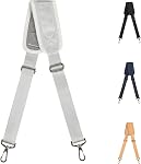 58 inch Universal Shoulder Strap Replacement, Non-Slip Breathable Straps Padded with Metal Swivel Hooks, Adjustable for Golf, Laptop & Camera, Crossbody Bag (Black)