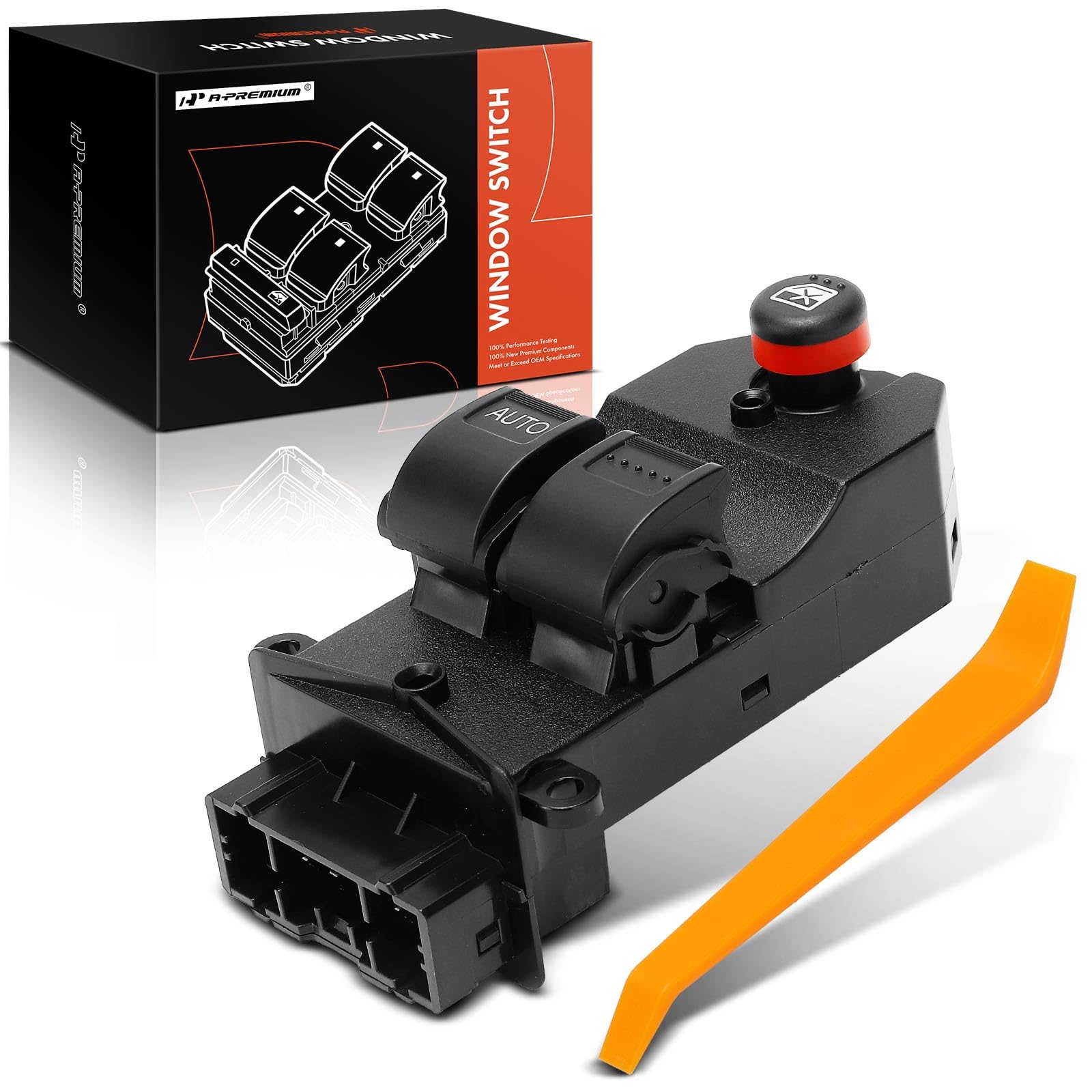 A-Premium Front Driver Side Master Power Window Switch Compatible with Honda Civic 2001 2002 2003 2004 2005, Replace# 35750S5PA11ZA, 35750S5PA11ZB