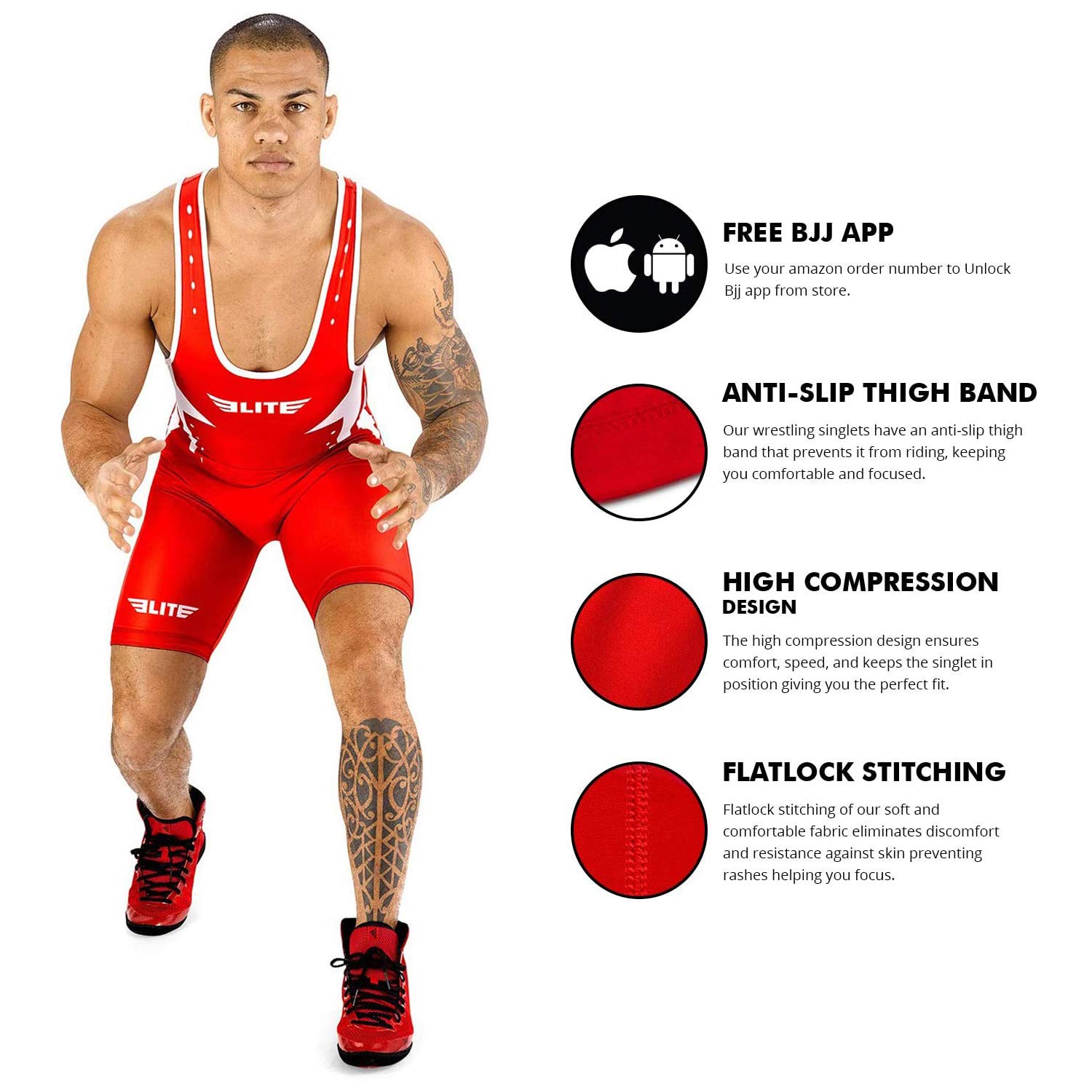 Buy Men’s Wrestling Singlet Uniform, Elite Sports Star Series Advanced Singlets for Men