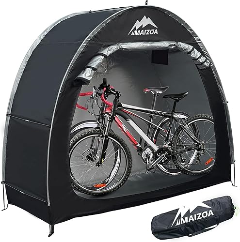 Cubiertas para bicicletas al aire libre, cobertizo de almacenamiento, tela Oxford 210D, resistente al agua, soporte de aleación de aluminio para