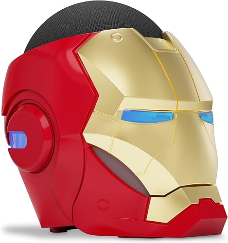 Miniatura 7 de Completamente, edición limitada, soporte de Marvel Iron Man para Yaxa Echo Dot (4.ª y 5.ª generaciones). El dispositivo se vende por separado.