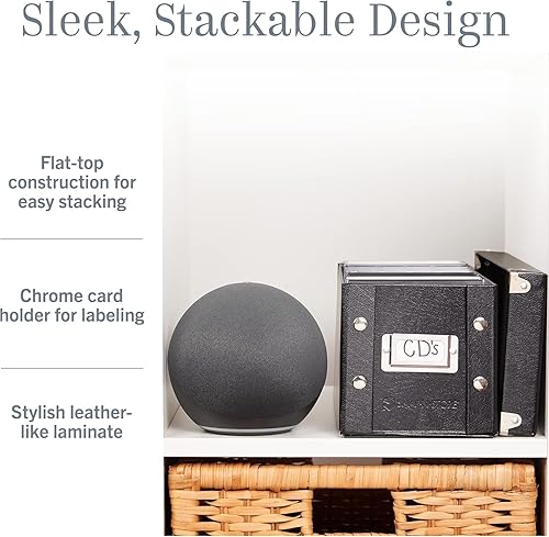 Vista 35 de Snap-N-Store Caja de almacenamiento de CD – Paquete de 1/2 – Soporte duradero para discos con tapa para almacenar discos