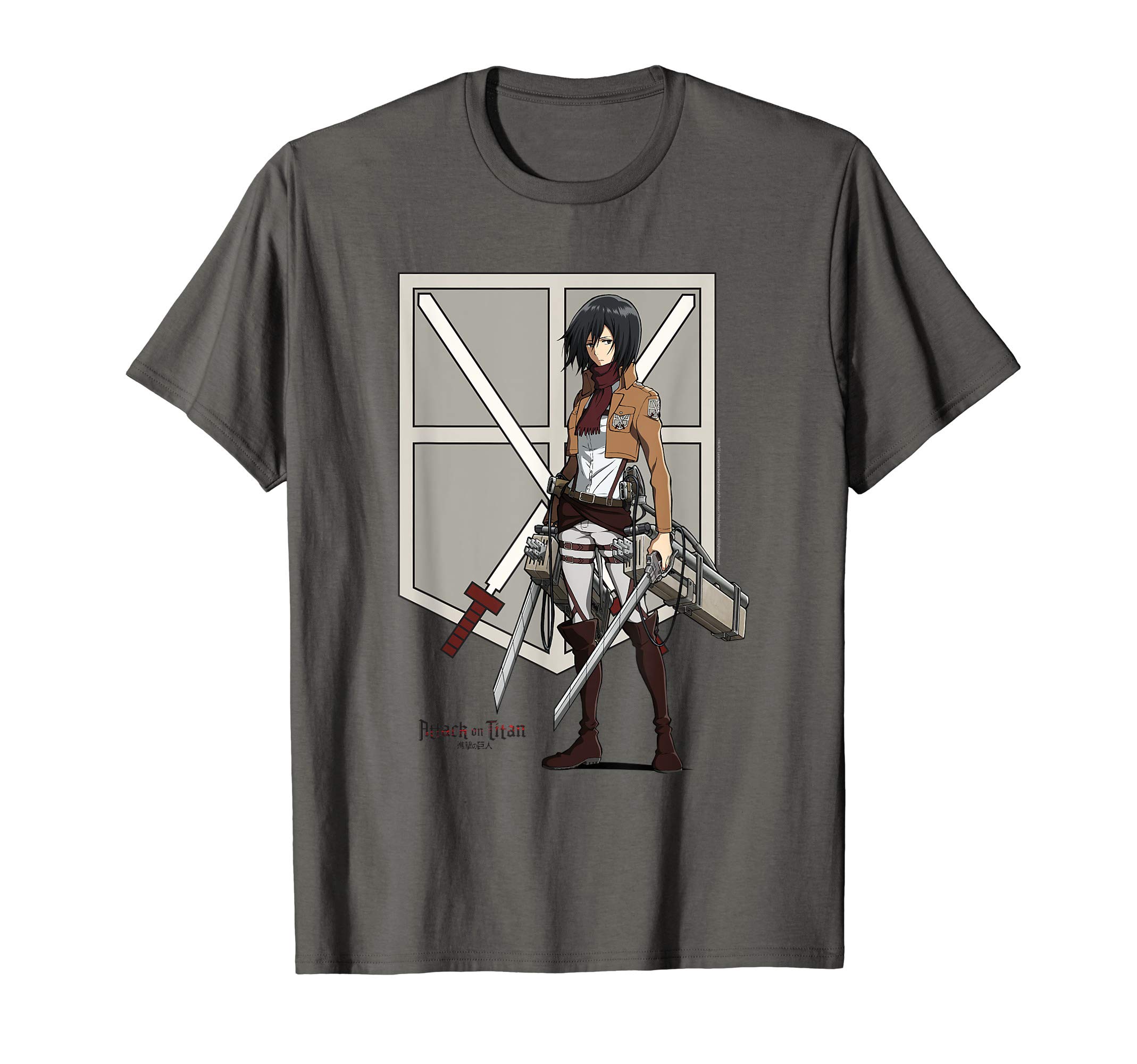 Attack on TitanEren with Shield AOT Anime T-ShirtOEKO-TEX STANDARD 100