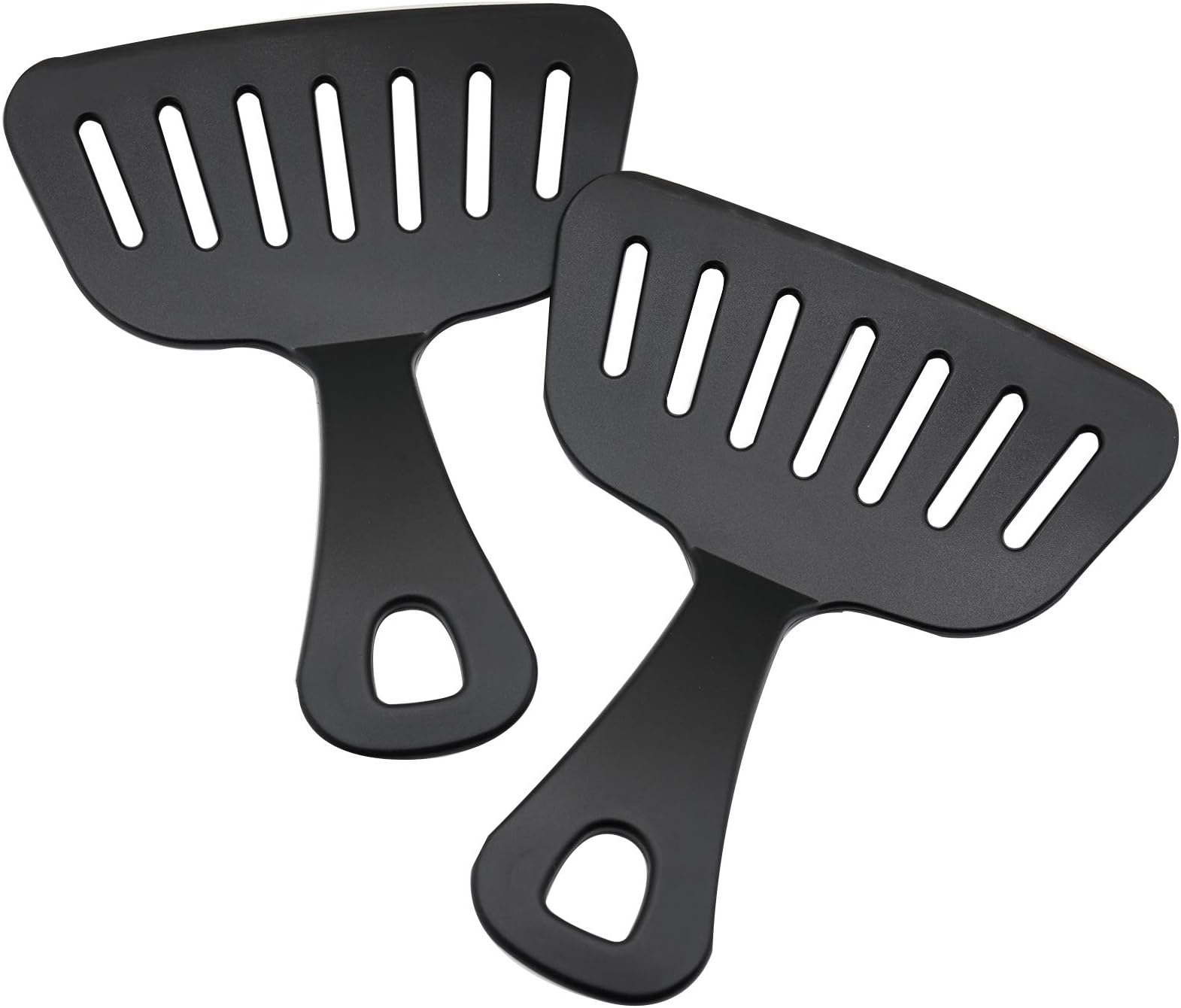 Okonomiyaki Wide Turner Dual Wield Spatula Black 2pcs