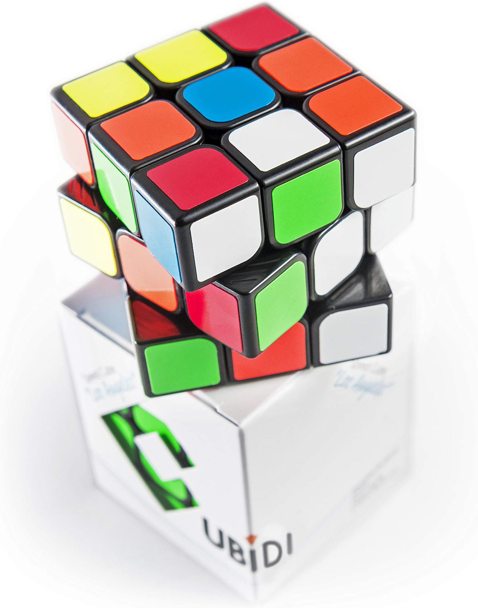 CUBIDI Los Angeles type Magic Speedcube 3x3 with classic look,optimized properties for beginners and advanced users
