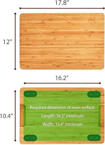 Vista 6 de Umilife Tabla de cortar compatible con horno freidora de aire Ninja Foodi SP101 SP201 SP301 SP351 DCT401 DCT402, accesorios para horno tostador