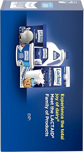 Miniatura 13 de Lactaid Comprimidos de intolerancia a la lactosa de acción rápida con enzima lactasa, alivio lácteo de gases, hinchazón y diarrea, 9000 píldoras FCC